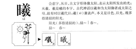 曦名字意思|曦字起名寓意、曦字五行和姓名学含义